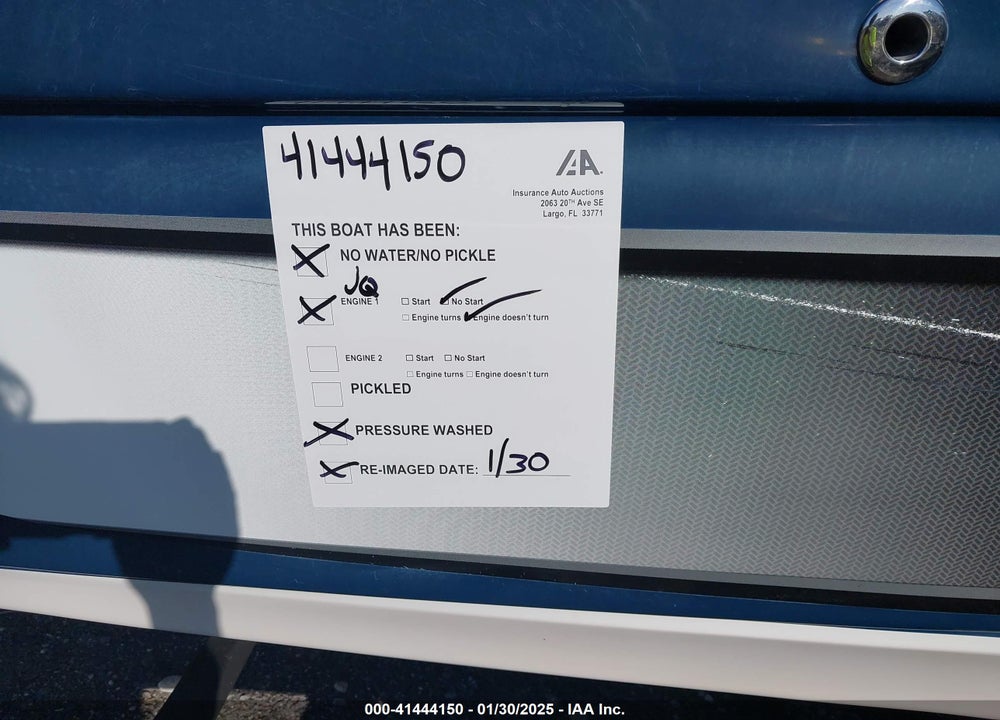 2016 SCARAB OTHER VIN: PSBSB172L516