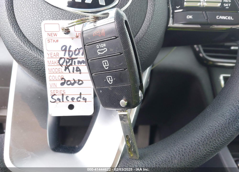 2020 KIA OPTIMA VIN: 5XXGT4L37LG393078