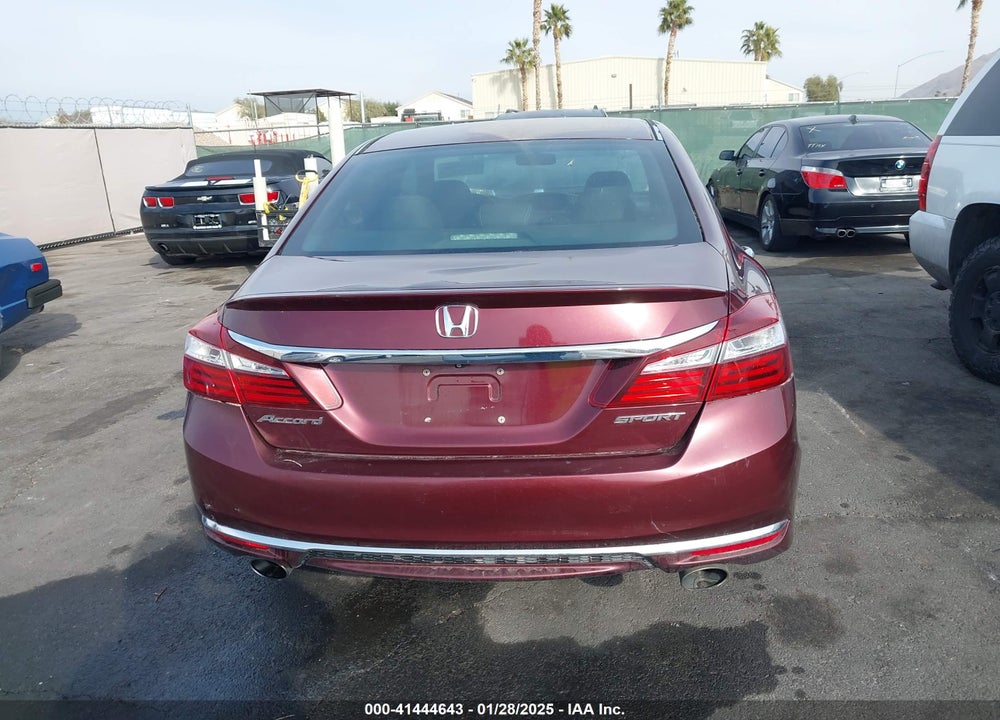 2016 HONDA ACCORD SPORT VIN: 1HGCR2F58GA181050