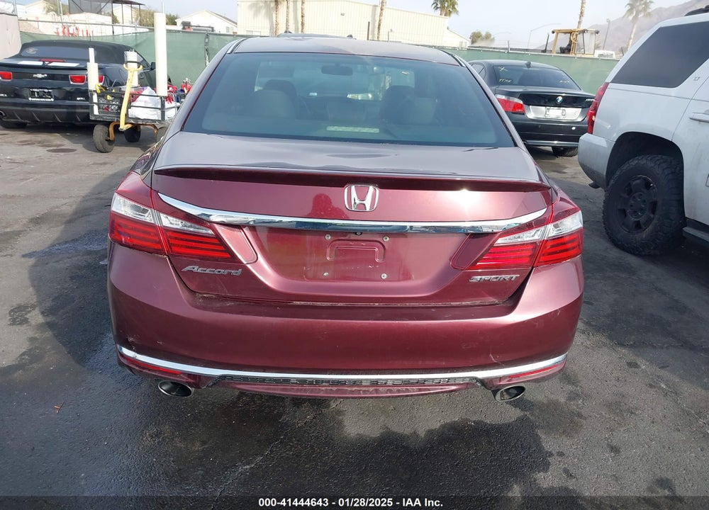 2016 HONDA ACCORD SPORT VIN: 1HGCR2F58GA181050