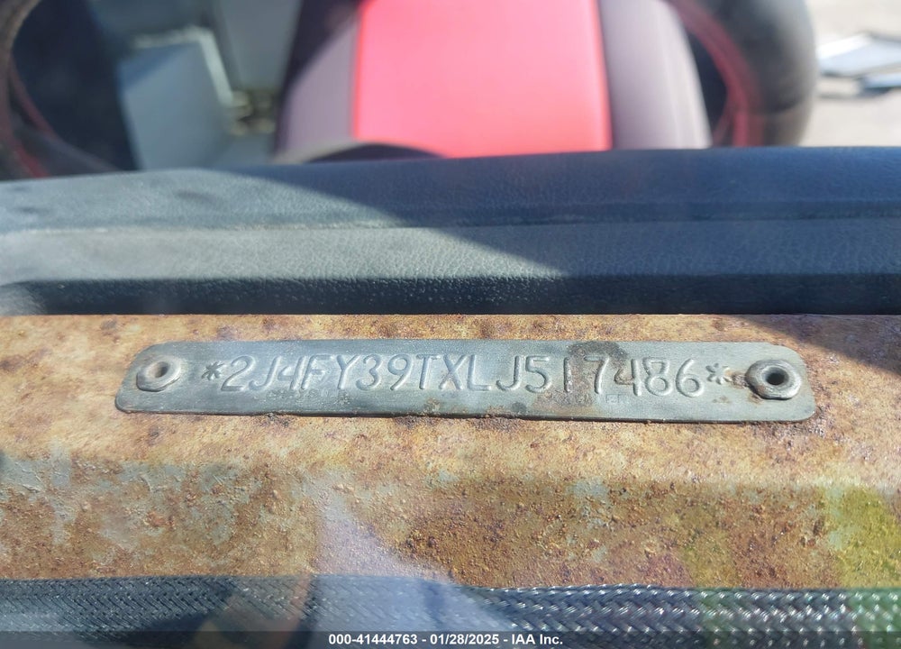 1990 JEEP WRANGLER / YJ ISLANDER VIN: 2J4FY39TXLJ517486