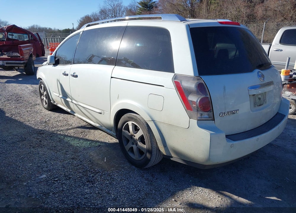 2007 NISSAN QUEST 3.5 SE VIN: 5N1BV28U77N127494