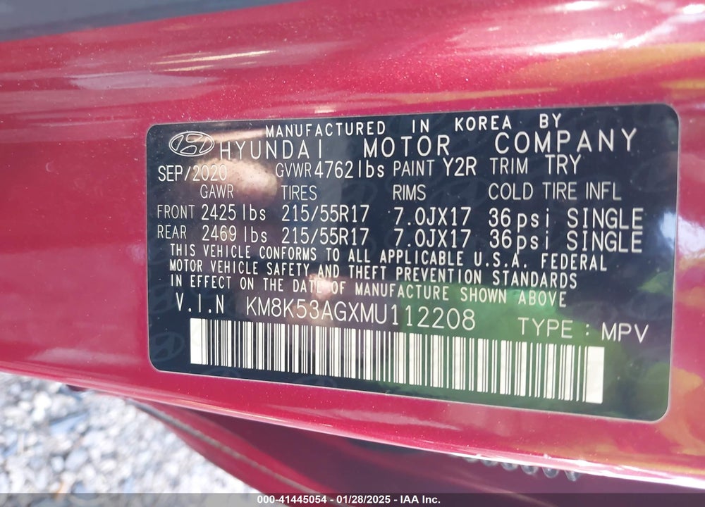 2021 HYUNDAI KONA ELECTRIC ULTIMATE VIN: KM8K53AGXMU112208