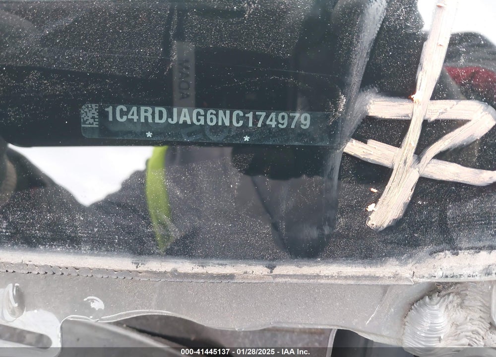 2022 DODGE DURANGO SXT AWD VIN: 1C4RDJAG6NC174979