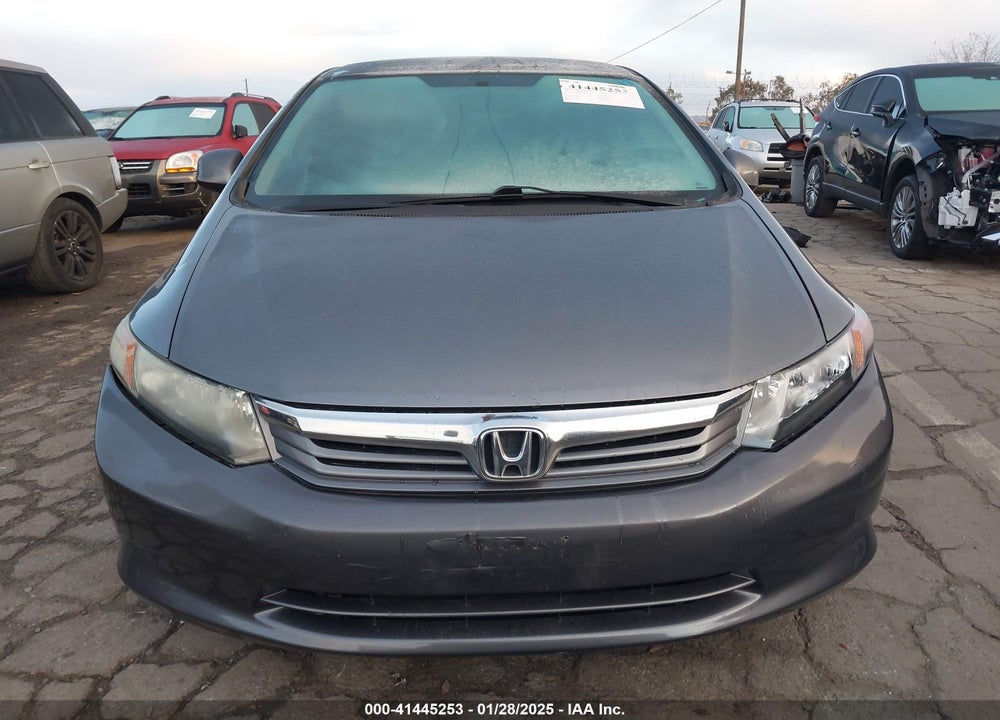 2012 HONDA CIVIC LX VIN: 19XFB2F58CE376637