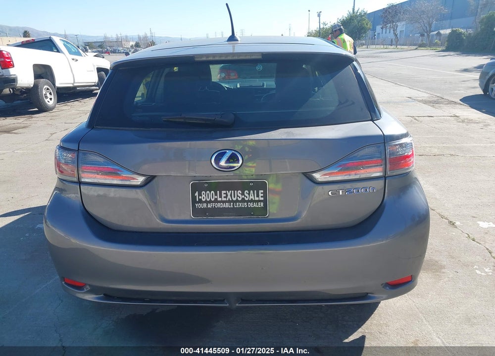 2012 LEXUS CT 200H VIN: JTHKD5BH5C2119604