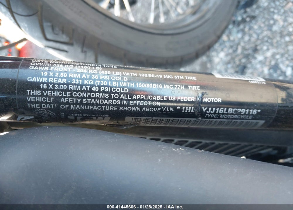 2020 HARLEY-DAVIDSON FXBB VIN: 1HD1YJJ16LB029116