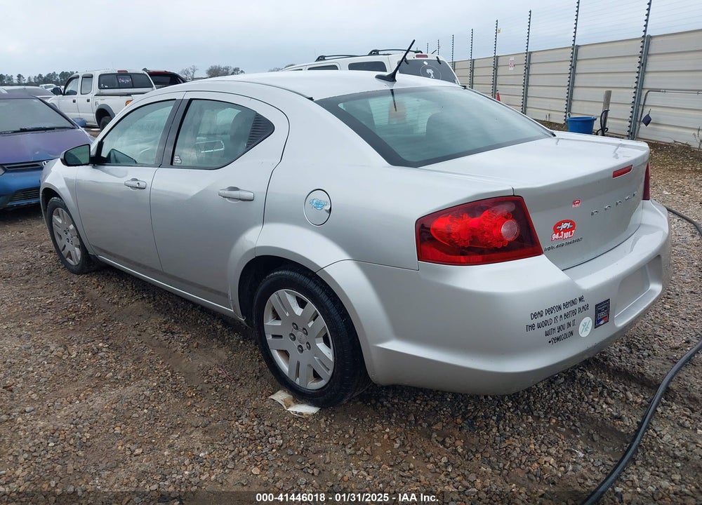2012 DODGE AVENGER SE VIN: 1C3CDZAB9CN171427