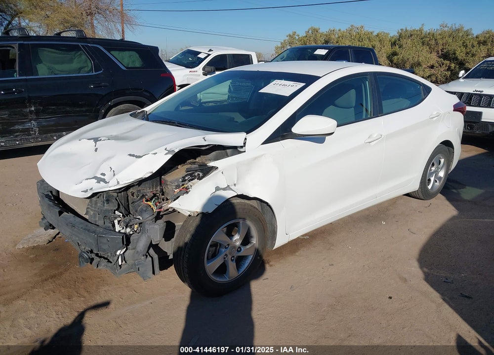2014 HYUNDAI ELANTRA SE VIN: 5NPDH4AE5EH485774