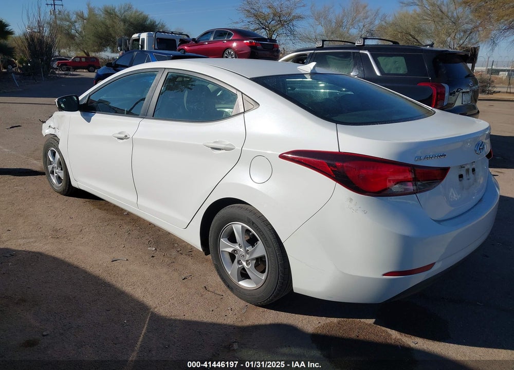 2014 HYUNDAI ELANTRA SE VIN: 5NPDH4AE5EH485774