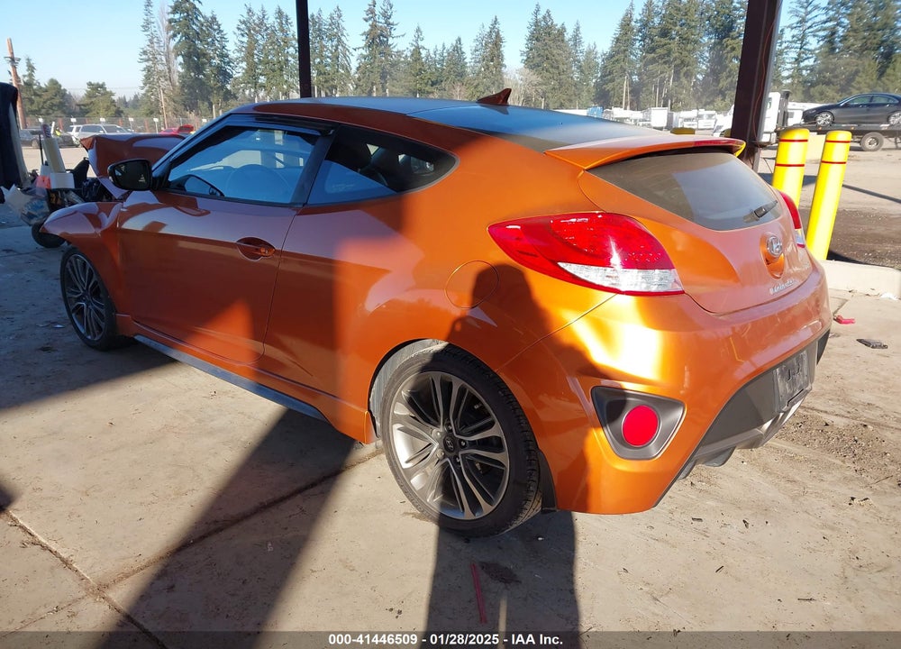 2016 HYUNDAI VELOSTER TURBO VIN: KMHTC6AE3GU256441
