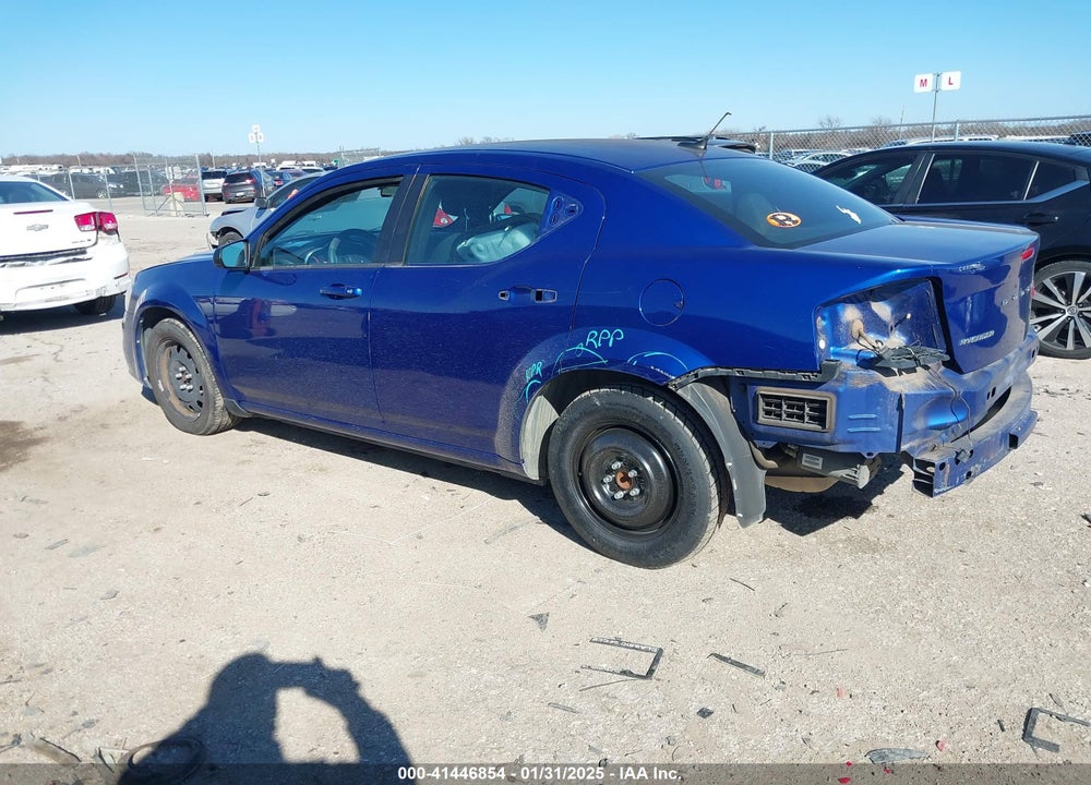 2014 DODGE AVENGER VIN: 1C3CDZAB3EN200486