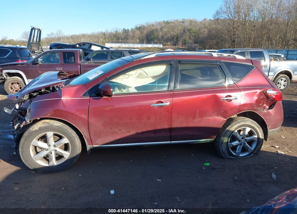 2009 NISSAN MURANO SL VIN: JN8AZ18W39W212043