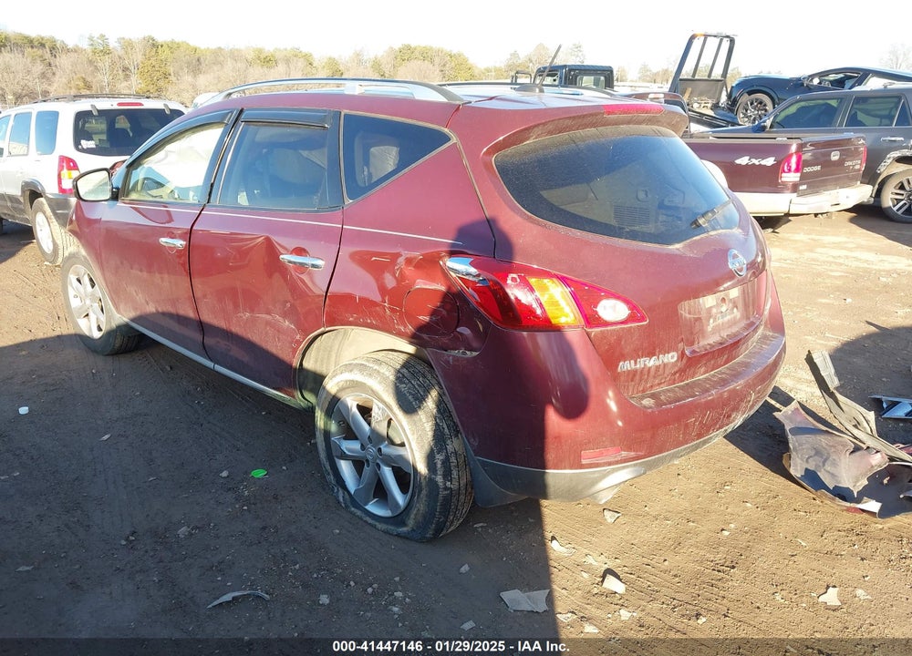 2009 NISSAN MURANO SL VIN: JN8AZ18W39W212043