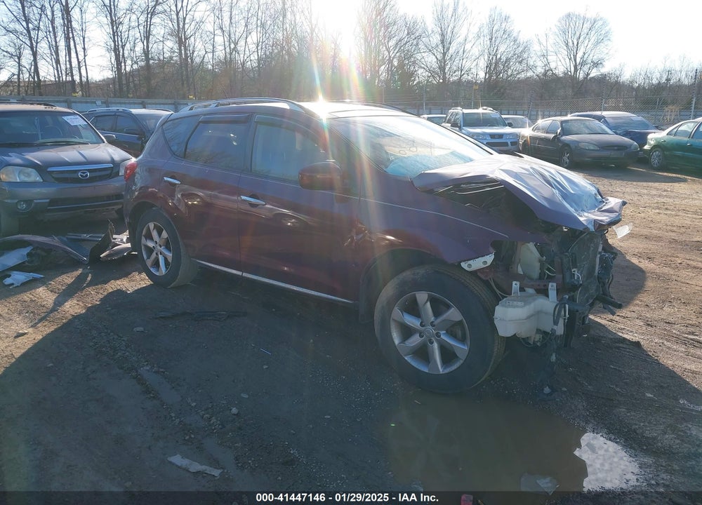 2009 NISSAN MURANO SL VIN: JN8AZ18W39W212043