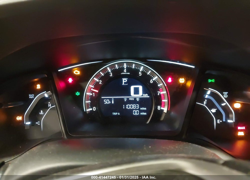 2016 HONDA CIVIC VIN: 19XFC2F52GE220807