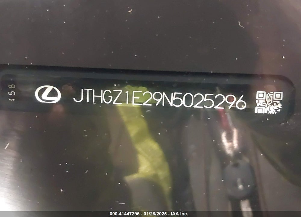 2022 LEXUS IS 350 VIN: JTHGZ1E29N5025296