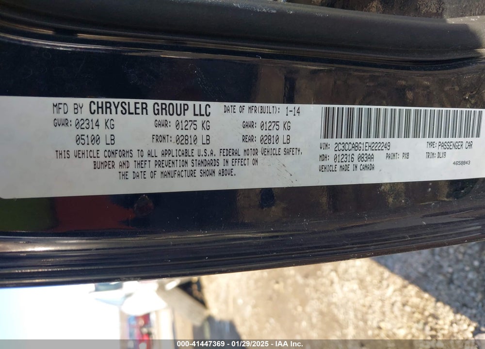 2014 CHRYSLER 300 300S VIN: 2C3CCABG1EH222249