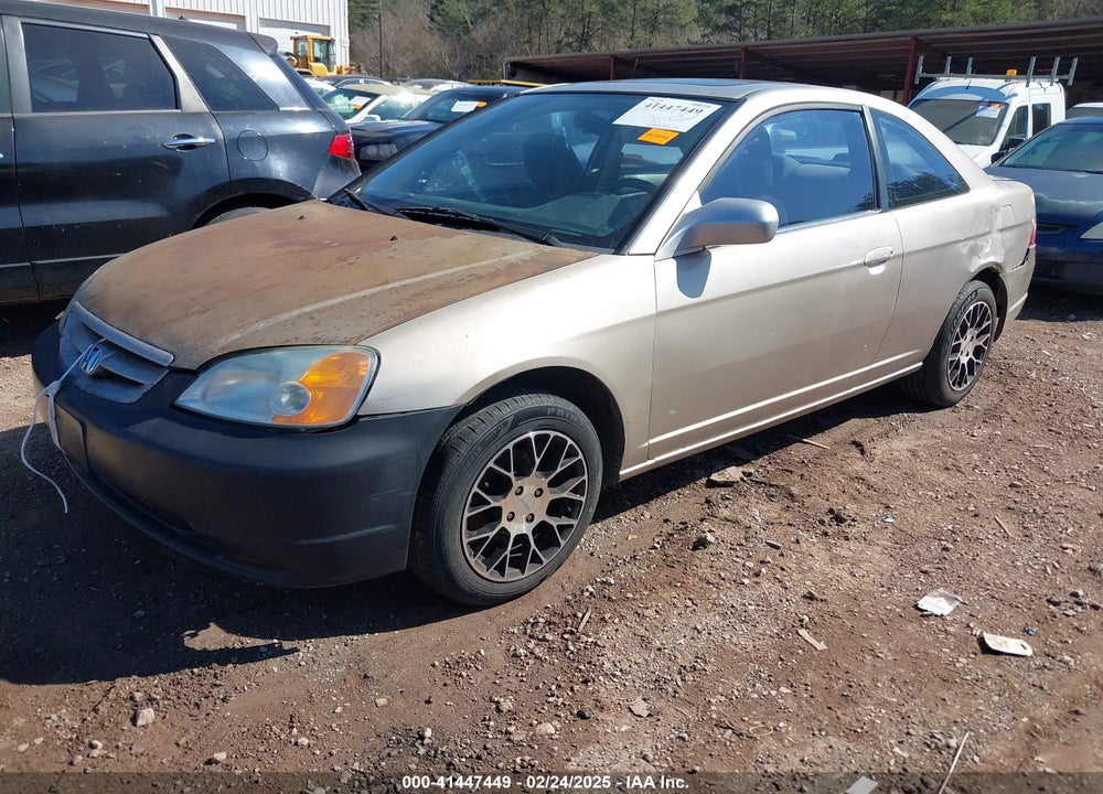 2002 HONDA CIVIC EX VIN: 1HGEM22912L075021
