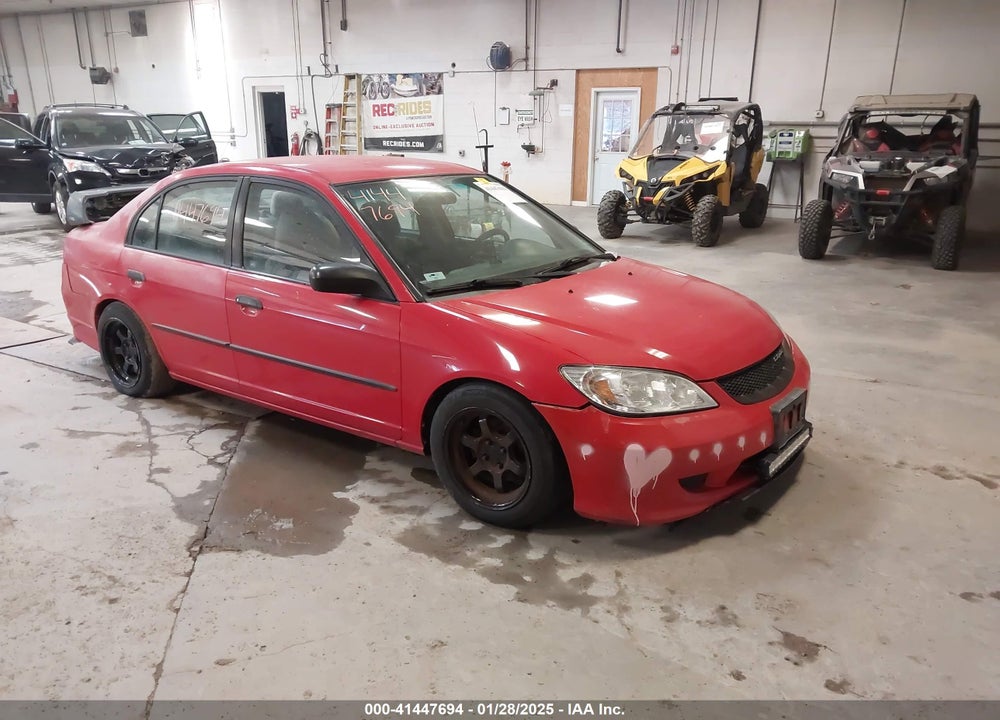 2005 HONDA CIVIC VP VIN: 1HGES16385L029468