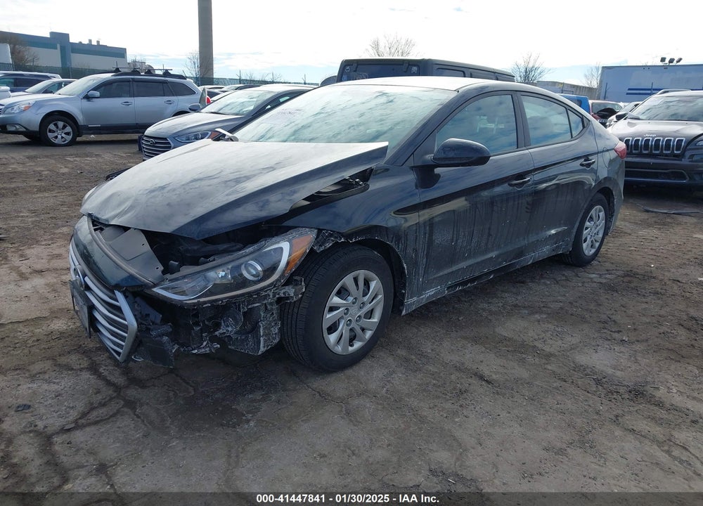 2017 HYUNDAI ELANTRA VIN: KMHD74LF7HU091756