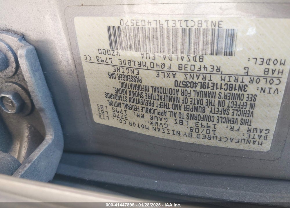 2009 NISSAN VERSA 1.8S VIN: 3N1BC11E19L403570