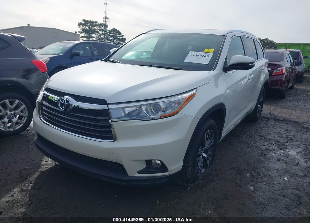 2016 TOYOTA HIGHLANDER XLE V6 VIN: 5TDKKRFH9GS165346