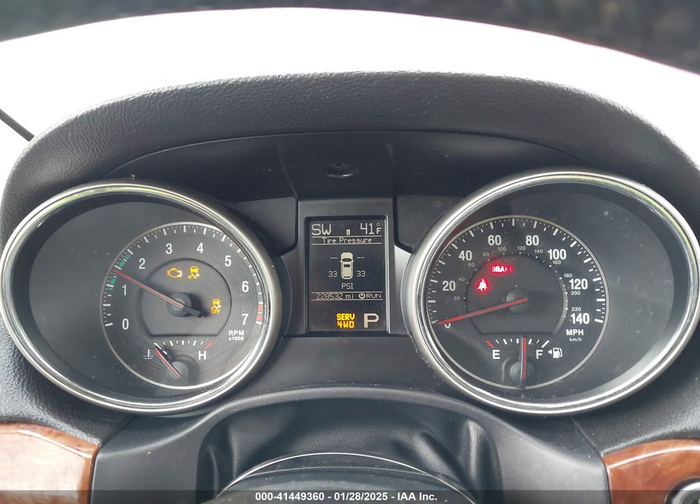 2011 JEEP GRAND CHEROKEE LIMITED VIN: 1J4RR5GG5BC522938