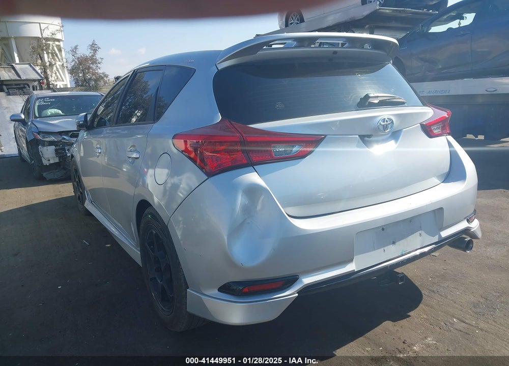 2018 TOYOTA COROLLA IM VIN: JTNKARJEXJJ558627