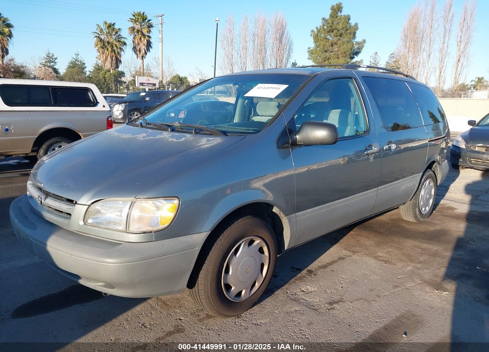 2000 TOYOTA SIENNA LE VIN: 4T3ZF13C6YU192324