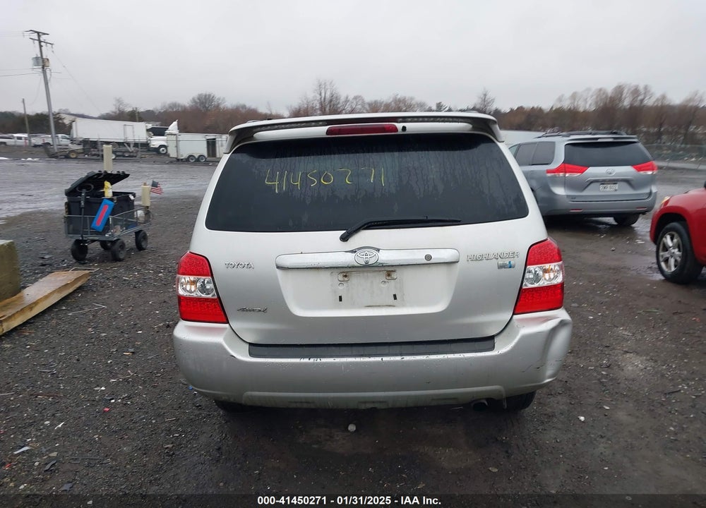 2006 TOYOTA HIGHLANDER HYBRID V6 VIN: JTEEW21A760015204