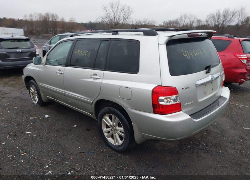 2006 TOYOTA HIGHLANDER HYBRID V6 VIN: JTEEW21A760015204
