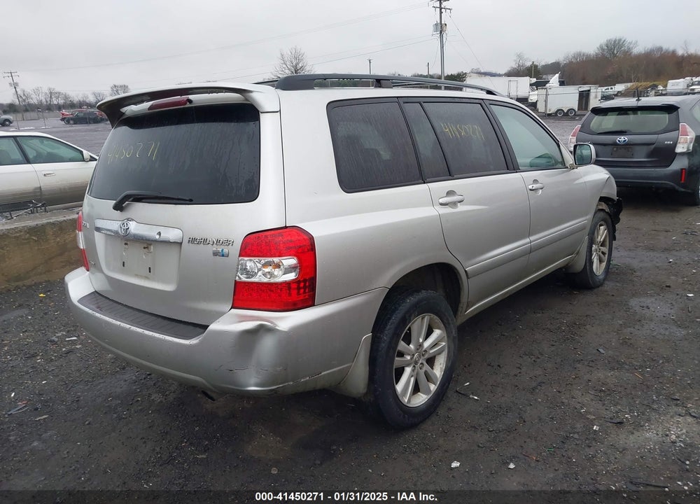 2006 TOYOTA HIGHLANDER HYBRID V6 VIN: JTEEW21A760015204