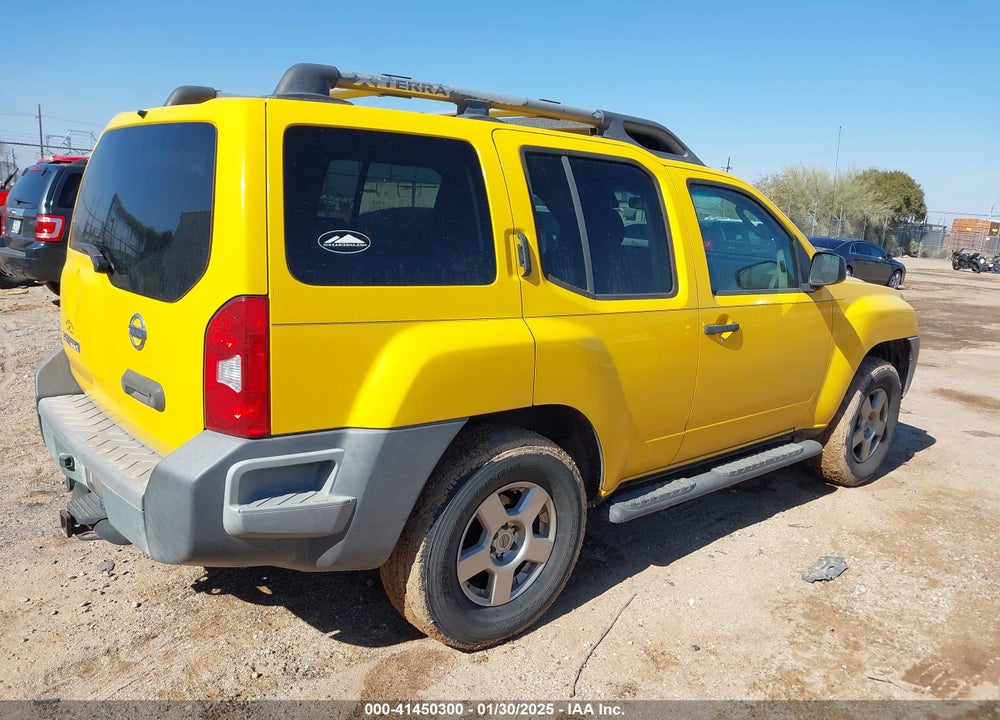 2007 NISSAN XTERRA S VIN: 5N1AN08U37C536894