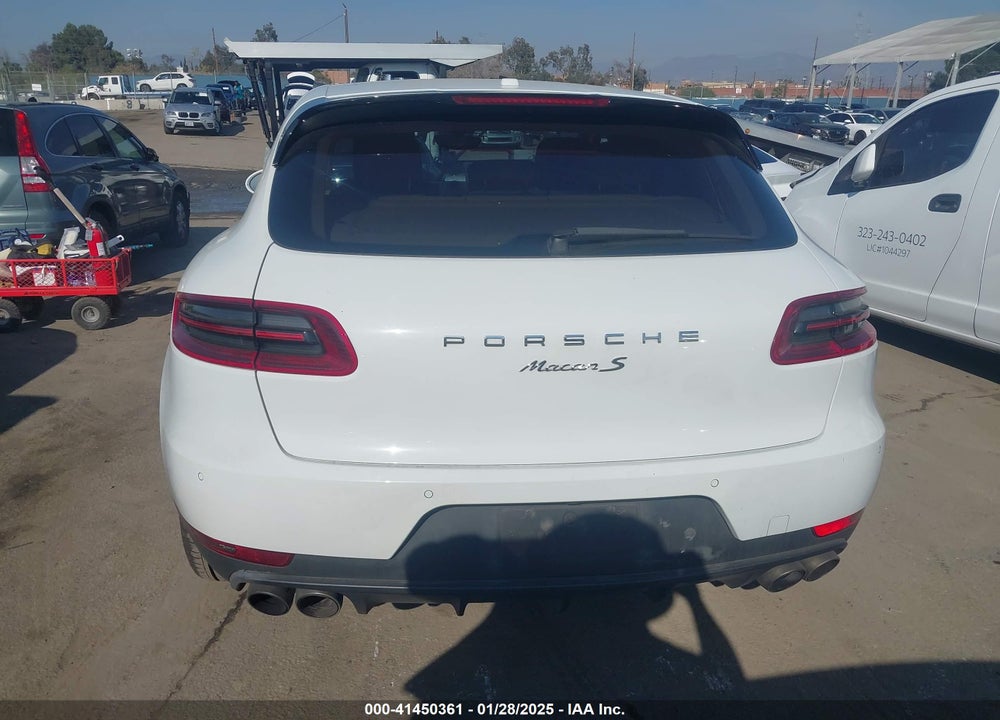 2015 PORSCHE MACAN S VIN: WP1AB2A56FLB59700