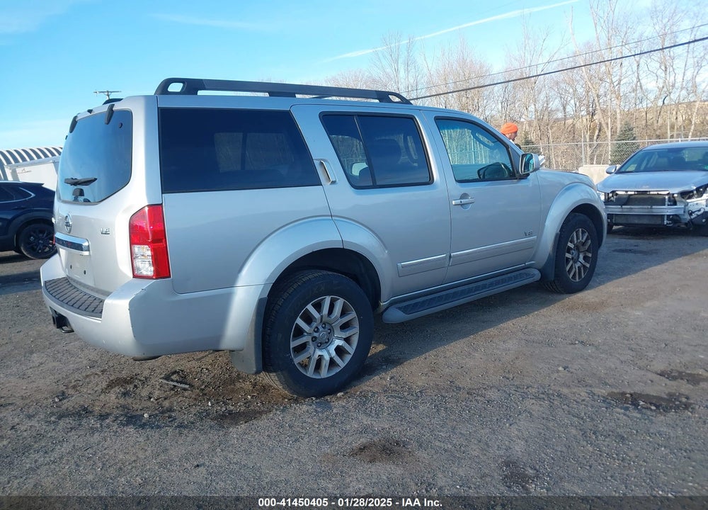 2008 NISSAN PATHFINDER LE V8 VIN: 5N1BR18B98C624623