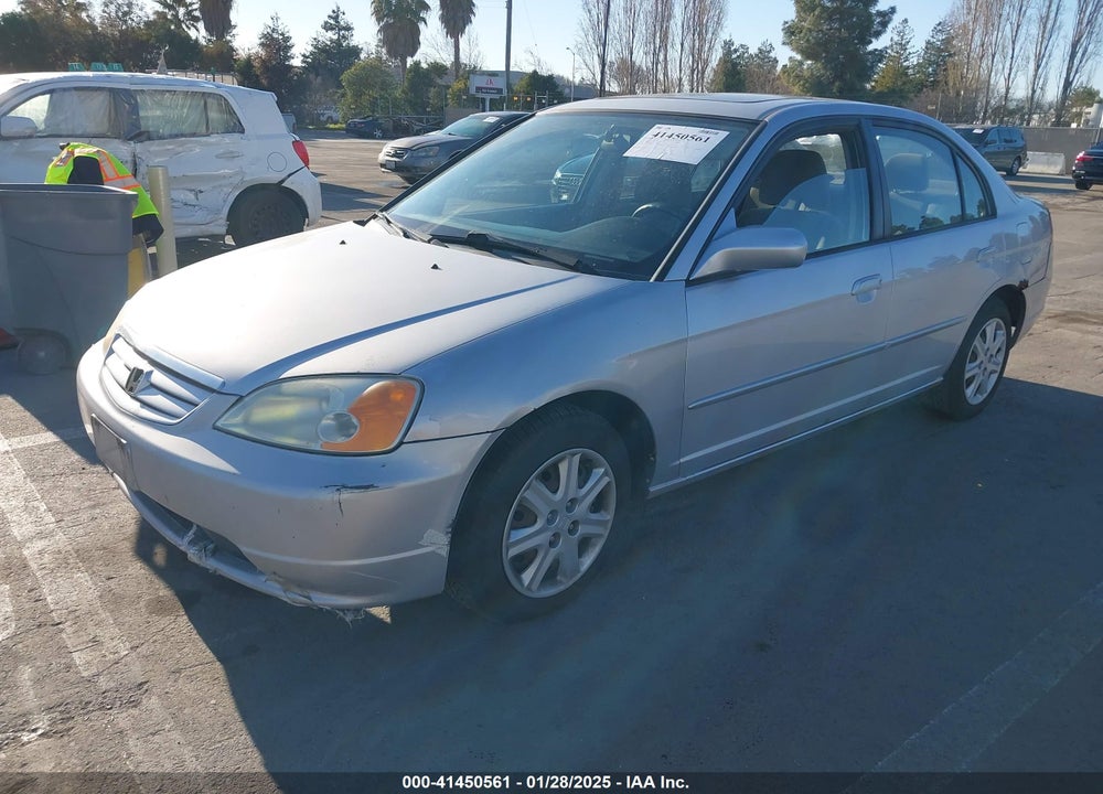 2003 HONDA CIVIC EX VIN: 1HGES25773L003015
