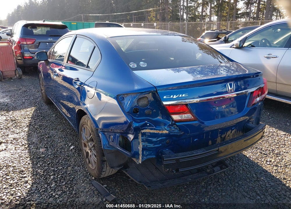 2013 HONDA CIVIC LX VIN: 19XFB2F53DE021179