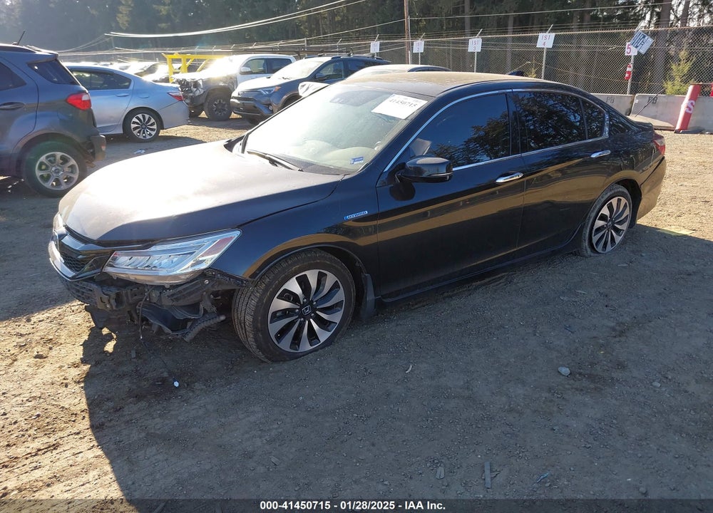 2017 HONDA ACCORD HYBRID TOURING VIN: JHMCR6F76HC011958