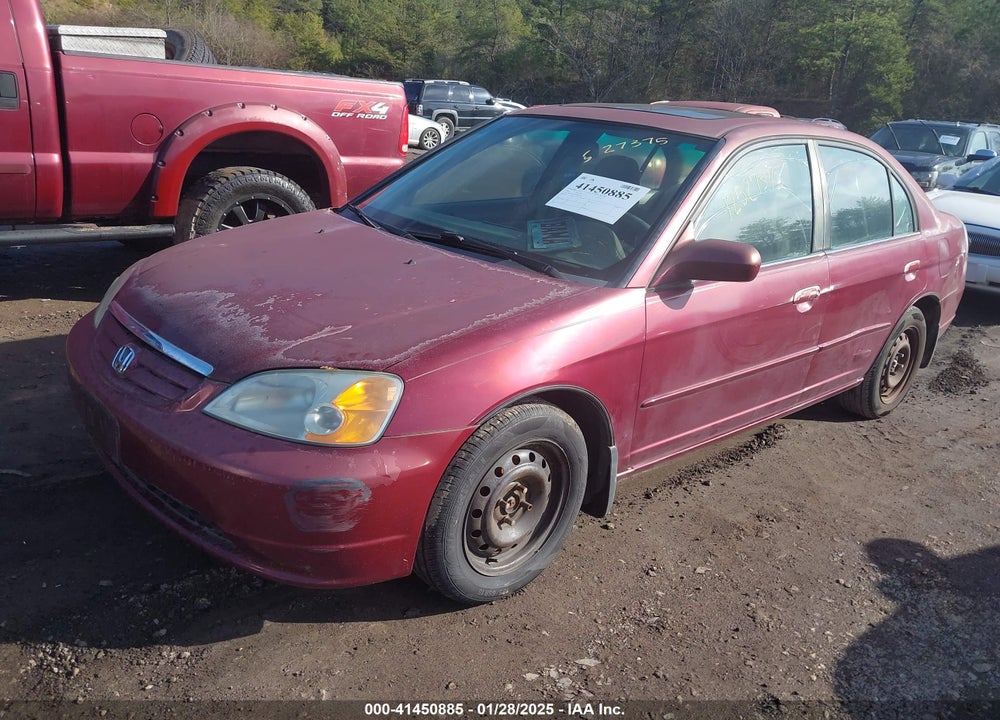 2002 HONDA CIVIC EX VIN: 2HGES26782H556055