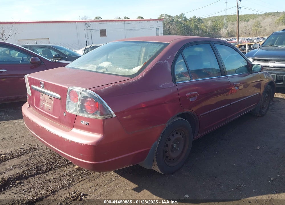 2002 HONDA CIVIC EX VIN: 2HGES26782H556055