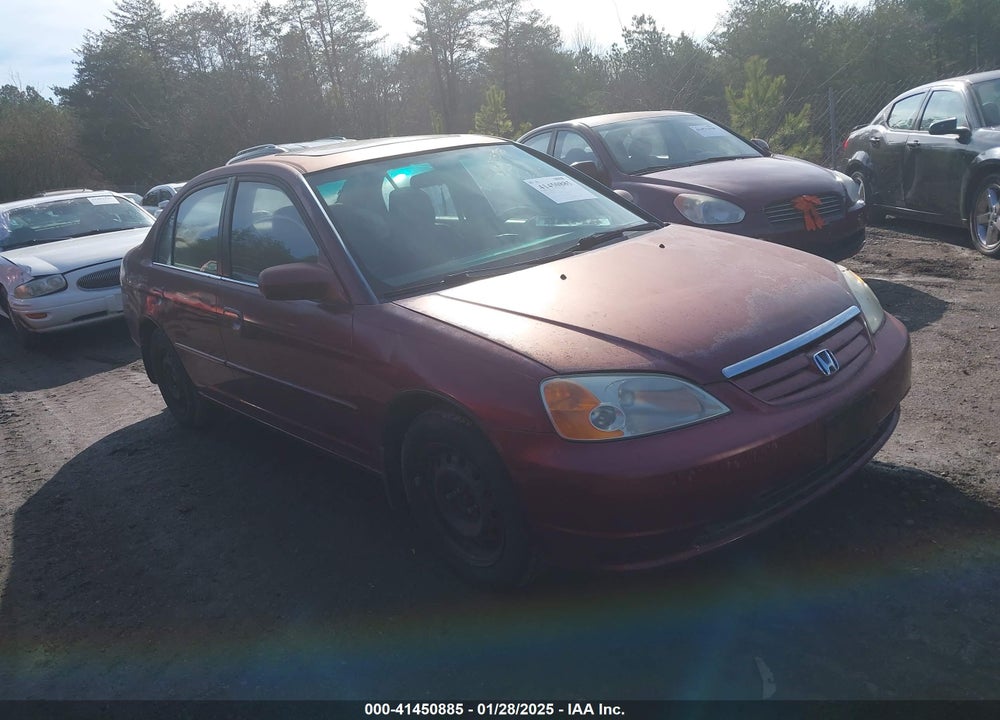2002 HONDA CIVIC EX VIN: 2HGES26782H556055