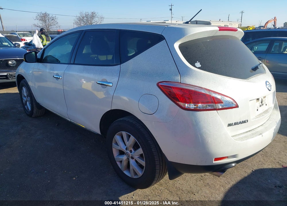 2012 NISSAN MURANO S VIN: JN8AZ1MW7CW230025