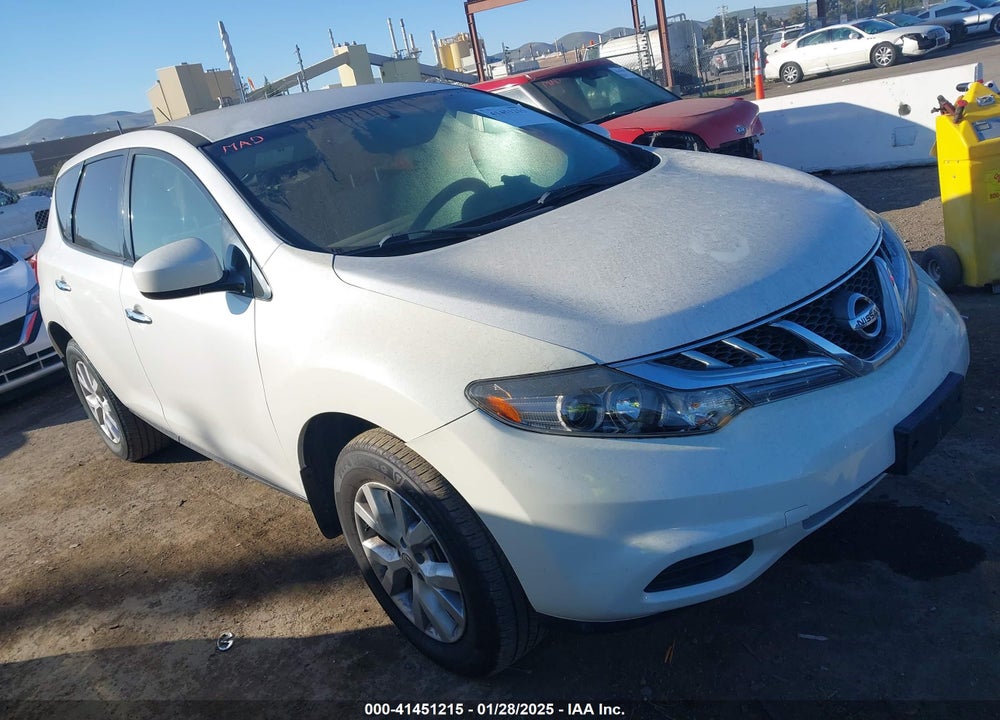 2012 NISSAN MURANO S VIN: JN8AZ1MW7CW230025