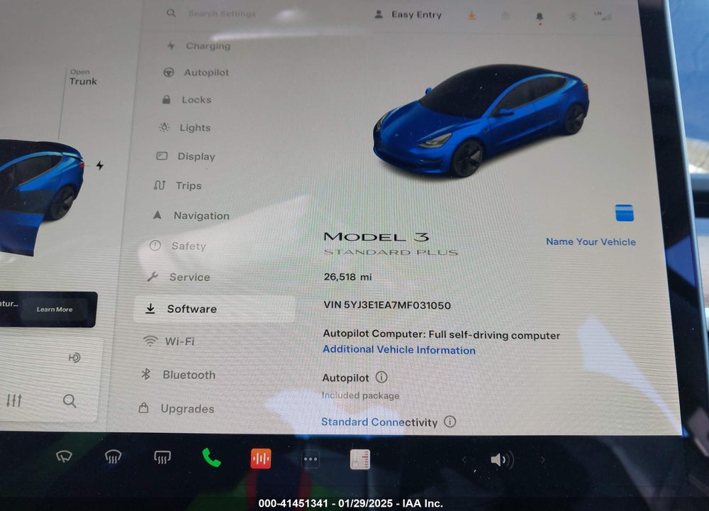 2021 TESLA MODEL 3 VIN: 5YJ3E1EA7MF031050