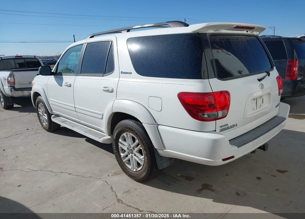 2007 TOYOTA SEQUOIA LIMITED V8 VIN: 5TDZT38A17S285764