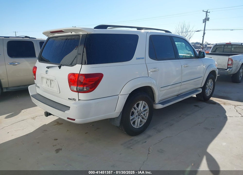 2007 TOYOTA SEQUOIA LIMITED V8 VIN: 5TDZT38A17S285764