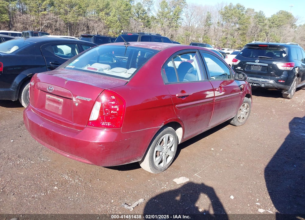 2009 HYUNDAI ACCENT VIN: KMHCN46C49U360428