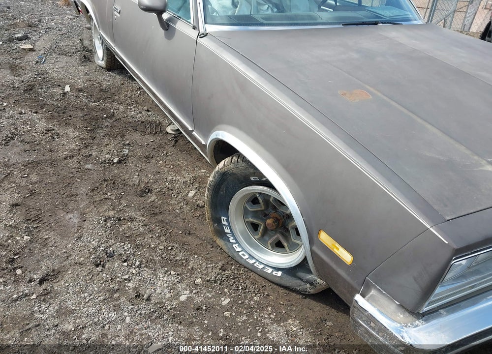 1984 CHEVROLET EL CAMINO VIN: 1GCCW80H0ER174380