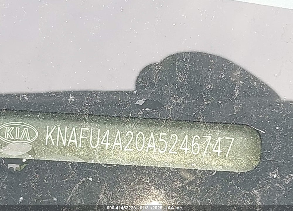 2010 KIA FORTE VIN: KNAFU4A20A5246747
